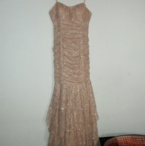 Light/Nude Pink Mermaid Prom Dress